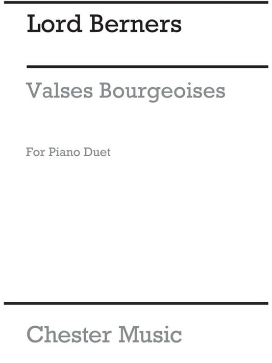 Berners - Valses Bourgeoises Piano Duet (Pod) (Softcover Book)