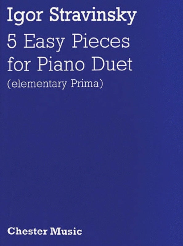Stravinsky - 5 Easy Pieces For Piano Duet (Softcover Book)