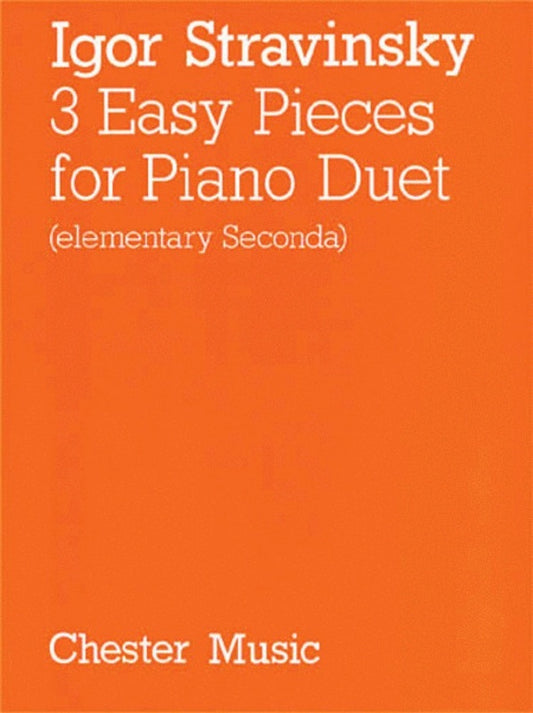 Stravinsky - 3 Easy Pieces For Piano Duet (Softcover Book)