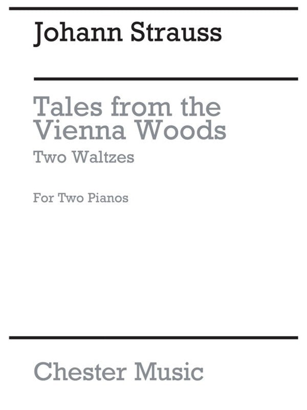 Strauss - 2 Waltzesfrom Vienna Woods For 2 Pianos (Softcover Book)
