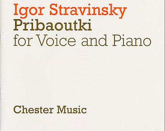 Stravinsky - Pribaoutki Soprano/Piano (Softcover Book)