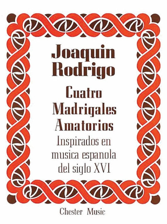 Rodrigo - Cuatro Madrigales Amatorios High Voice/Piano (Softcover Book)