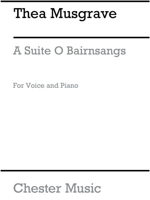 Musgrave - A Suite O Bairnsangs High Voice/Piano (Softcover Book)