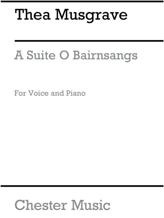 Musgrave - A Suite O Bairnsangs High Voice/Piano (Softcover Book)