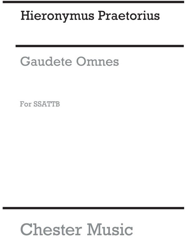 Praetorius Gaudete Omnes SSATTB(Arc)
