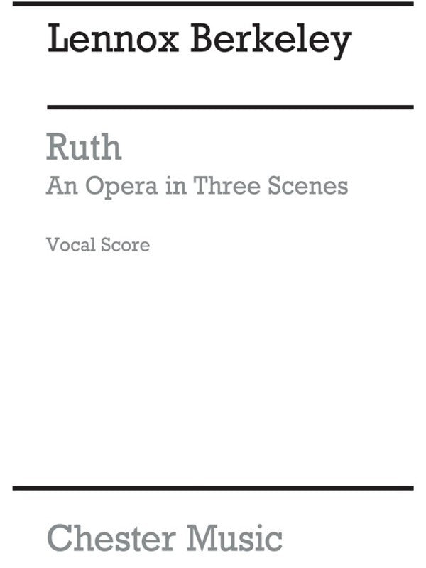 Ruth Op 50 Vocal Score