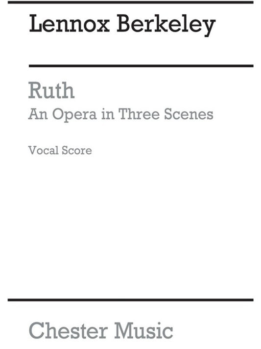 Ruth Op 50 Vocal Score