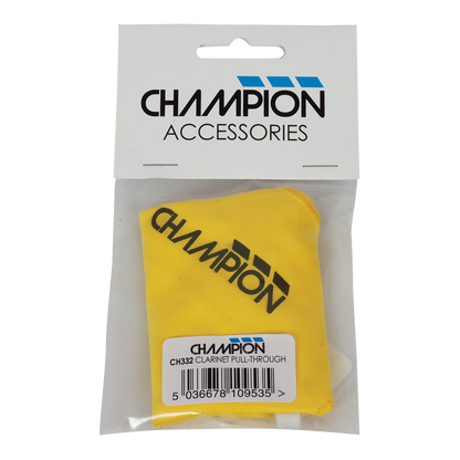 Champion CH332 Clarinet Pull-Through with Yellow Microfibre Cloth and Weighted String — view 3