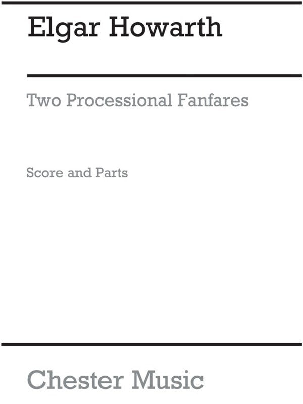Just Brass 06 2 Proces.Fanfares Howarth (Music Score/Parts) Book