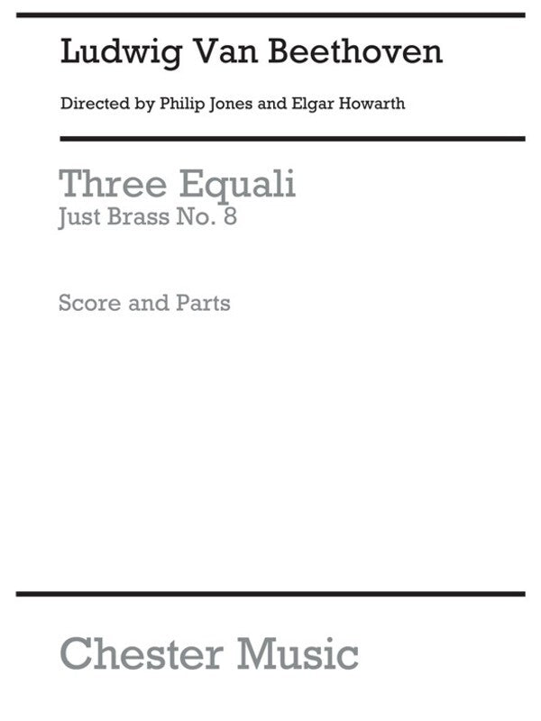 Just Brass 08 Three Equali For Trombone Qt Sc/Pt (Music Score/Parts) Book