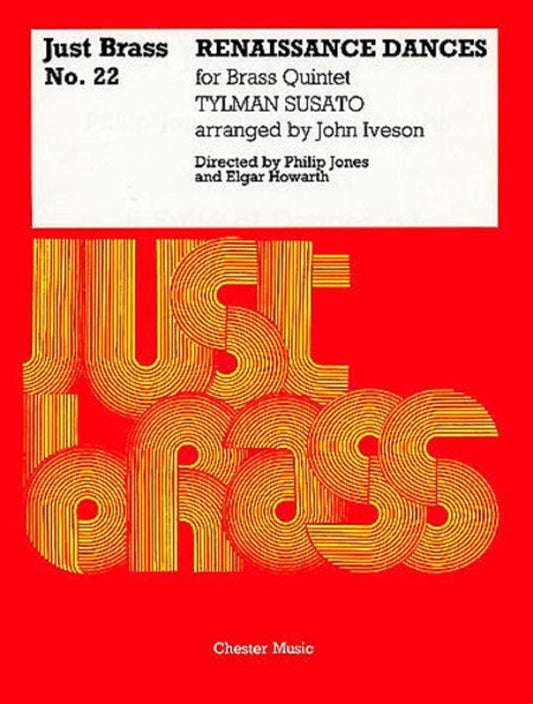 Just Brass 22 Renaissance Dances Susato (Music Score/Parts) Book
