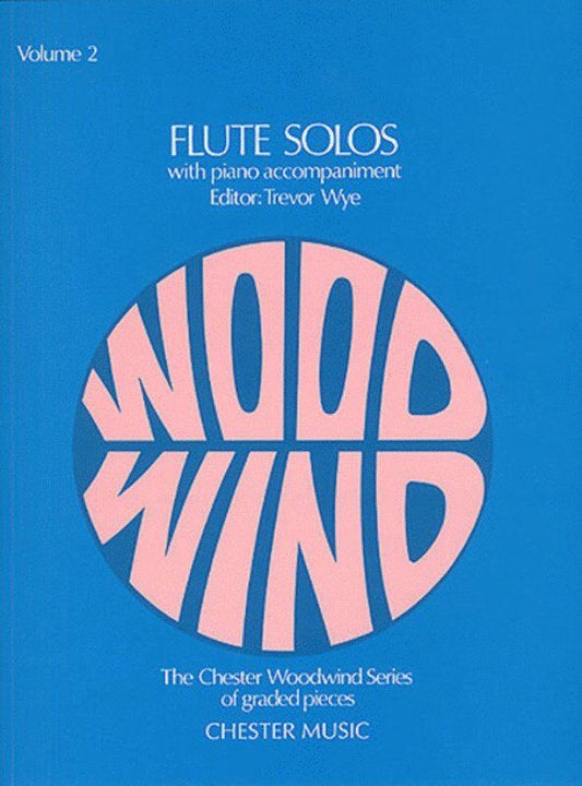 Flute Solos Volume 2 (Wye) for Flute and Piano, Edited by Trevor Wye, 36 Pages, Chester Music