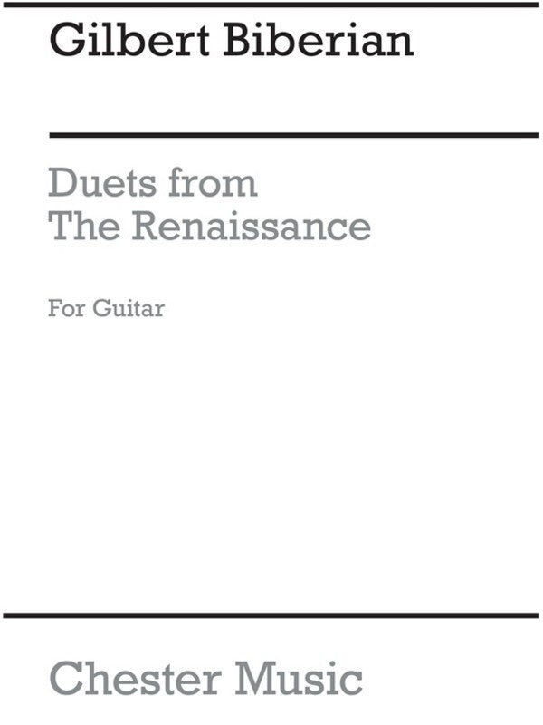 Biberian Duets Renaissance Guitar(Arc) (Softcover Book)