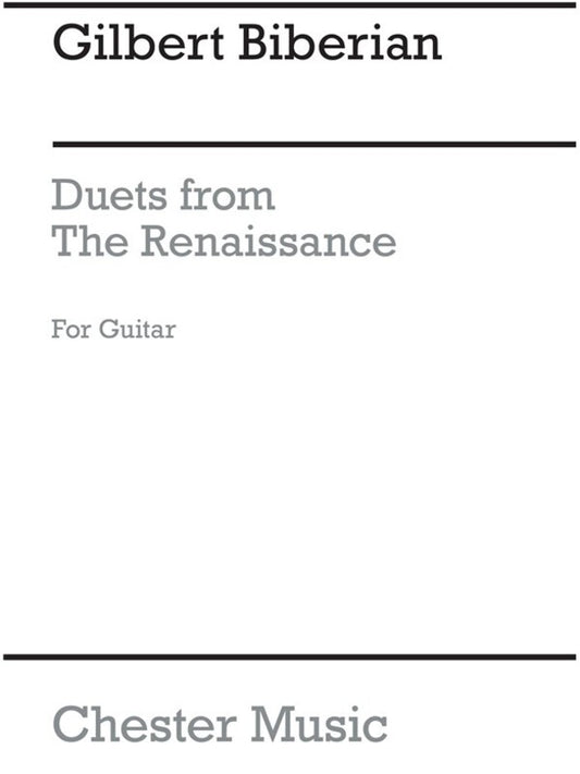 Biberian Duets Renaissance Guitar(Arc) (Softcover Book)