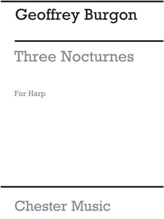 Burgon 3 Nocturnes Harp(Arc) (Softcover Book)