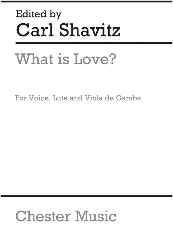 Shavitz What Is Love Voice/Guitar(Arc) (Softcover Book)