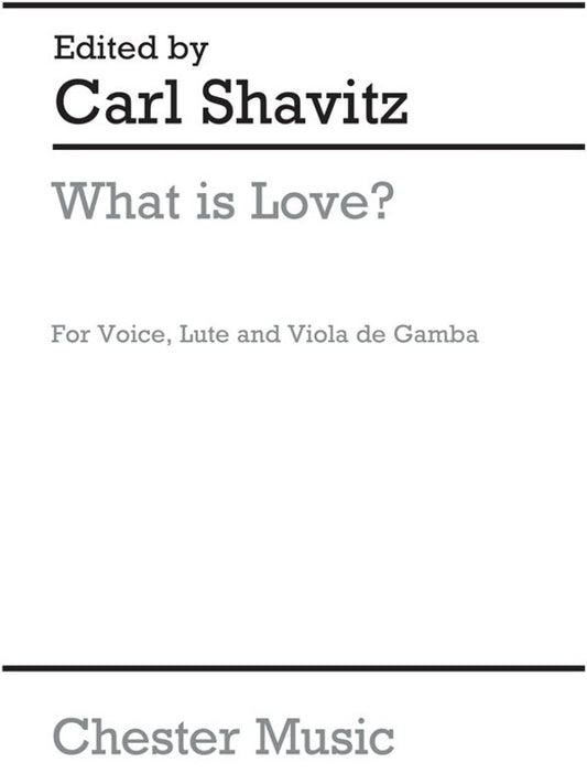 Shavitz What Is Love Voice/Guitar(Arc) (Softcover Book)