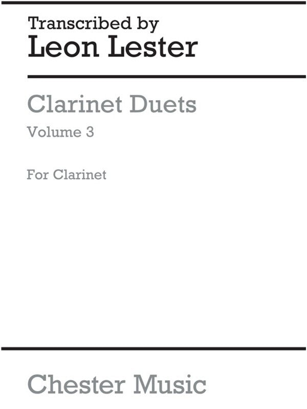 Clarinet Duets Vol.3(Arc) (Softcover Book)