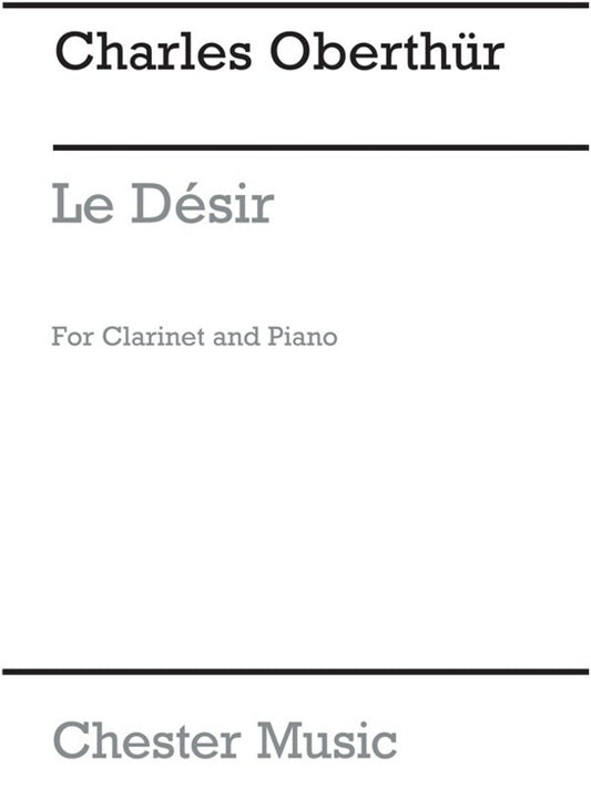Oberthur Le De Sir Op65 Clar/Piano(Arc) (Softcover Book)