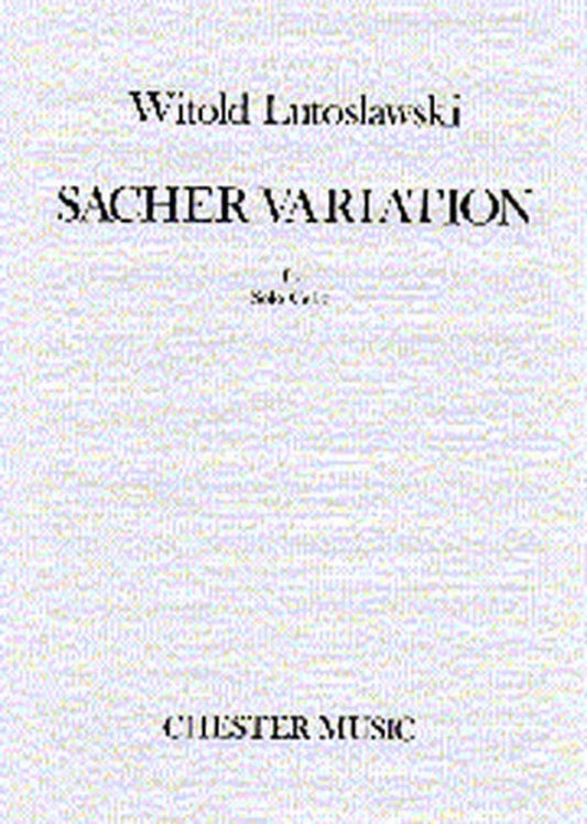 Lutoslawski Sacher Variation Cello Solo (Softcover Book)