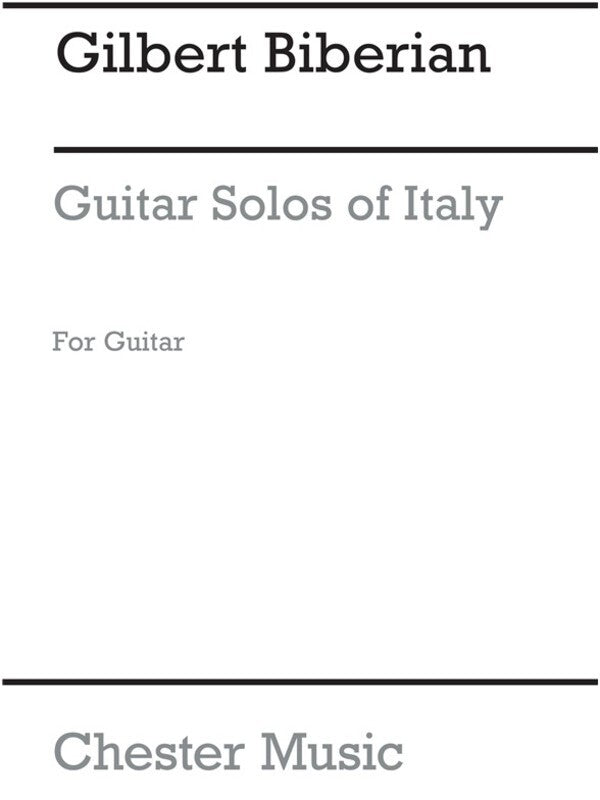 Biberian Solos From Italy Guitar(Arc) (Softcover Book)