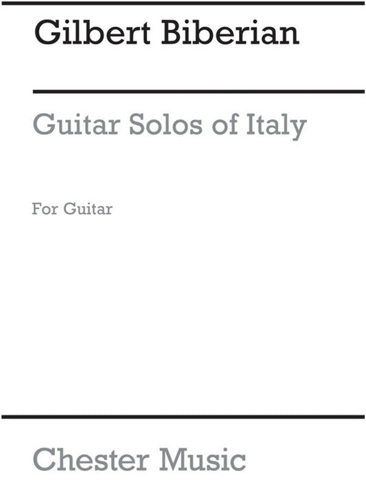 Biberian Solos From Italy Guitar(Arc) (Softcover Book)
