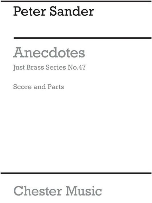 Just Brass 47 AneCDotes Sander(Arc) (Music Score/Parts) Book