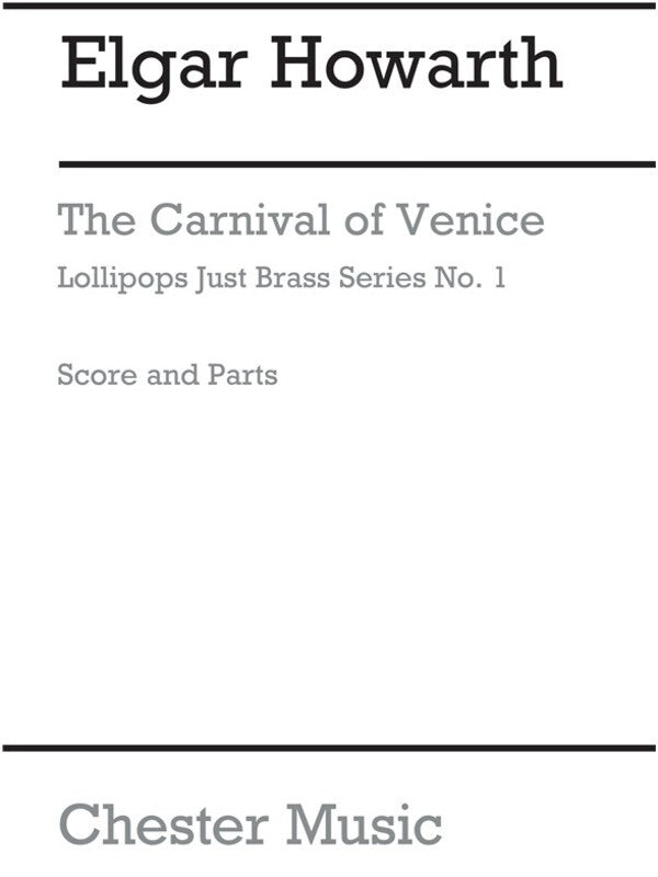 J.Brass Lollipops 1 Carnival Of Venice (Music Score/Parts) Book