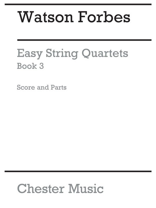 Easy String Quartets Book 3 Score/Parts(Archive Ed.) (Music Score/Parts) Book