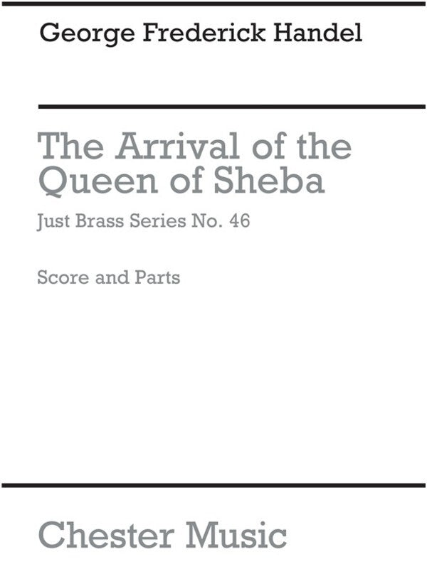 Just Brass 46 Arrival Queen Sheba Handel (Music Score/Parts) Book
