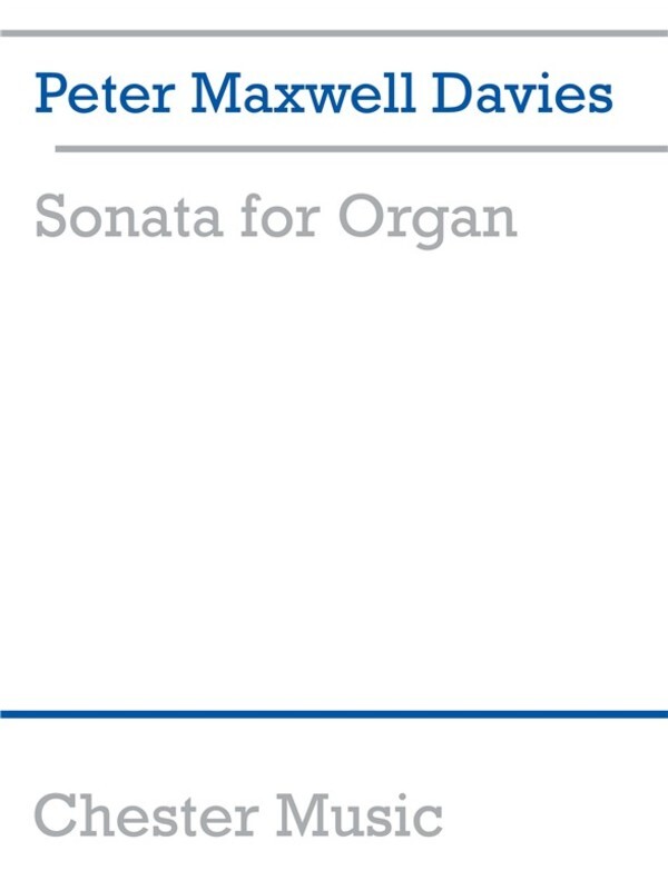 Maxwell Davies Sonata For Organ (Softcover Book)