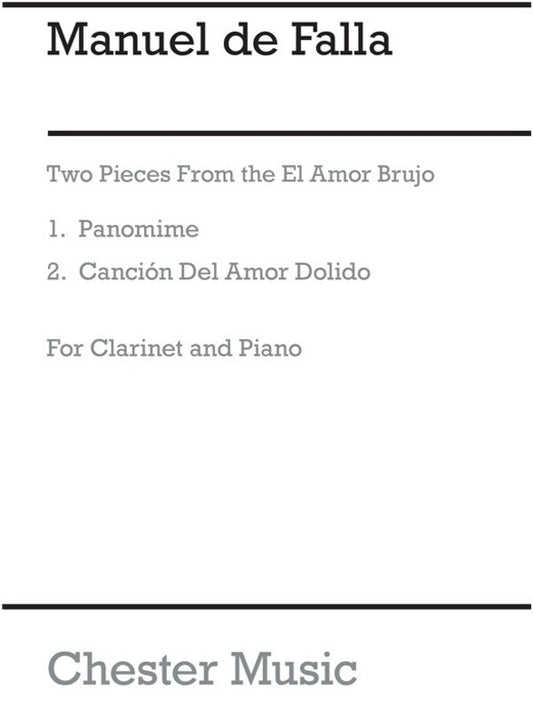 Falla 2 Pcs.El Amor Brujo Clar/Piano (Softcover Book)
