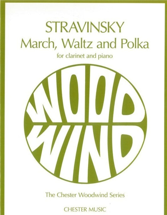 Stravinsky Marchwaltz And Polka Clarinet (Softcover Book)