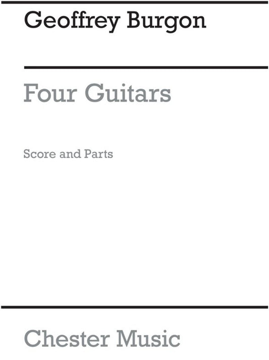Burgon 4 Guitars Score And Parts(Arc) (Music Score/Parts) Book