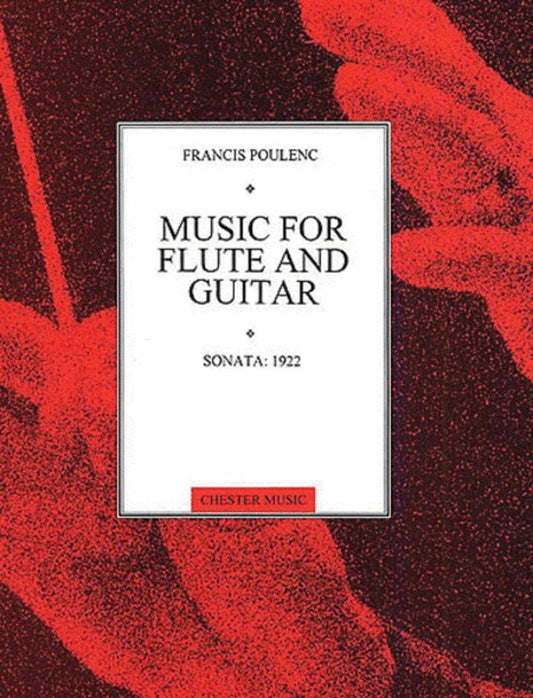 Poulenc Sonata 1922 Flute And Guitar (Softcover Book)