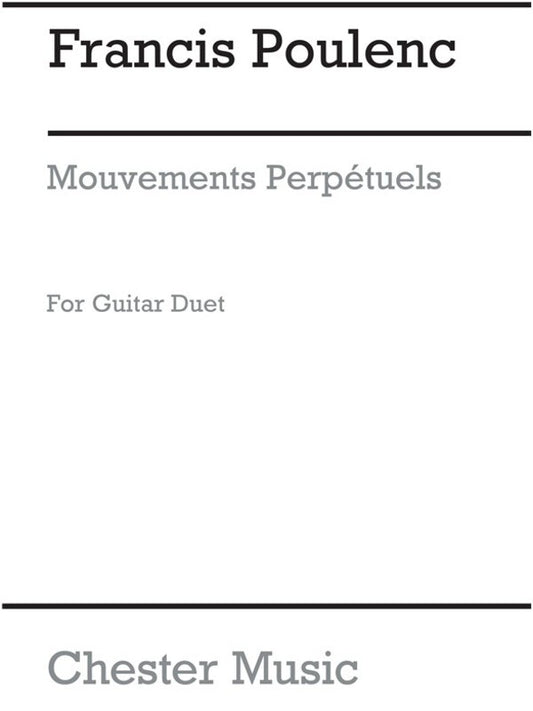 Poulenc Mouvements Perpetuels 2 Guitars(Arc (Softcover Book)