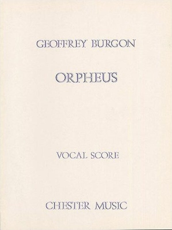 Burgon Orpheus Vocal Score
