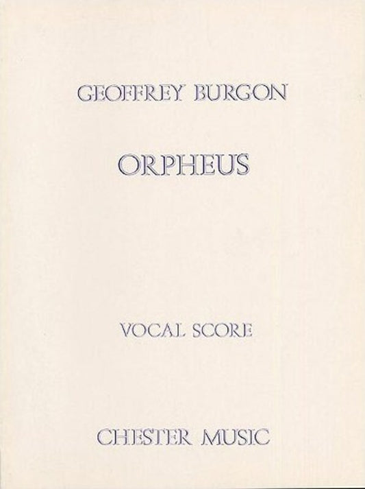Burgon Orpheus Vocal Score