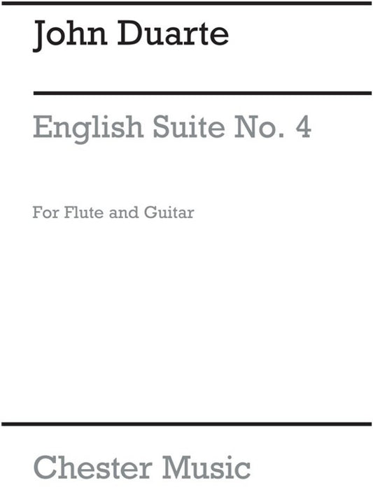 Duarte English Suite For FluteandGuitar(Arc) (Softcover Book)