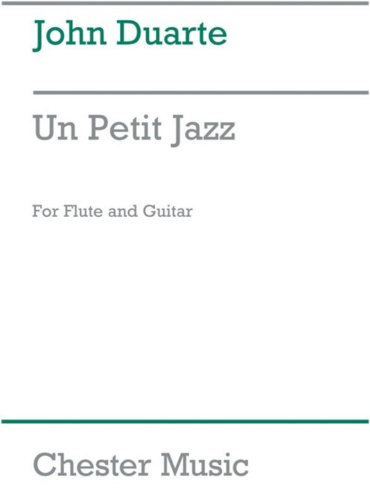 Duarte Un Petit Jazz Flute And Guitar(Arc) (Softcover Book)