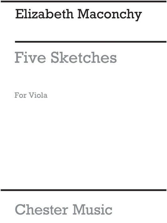 Maconchy 5 Sketches For Viola(Arc) (Softcover Book)