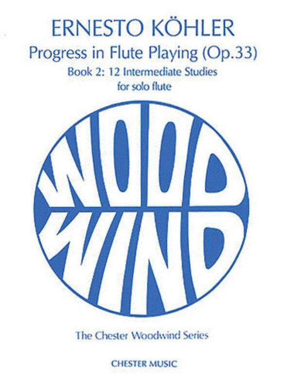 Koehler Progress in Flute Studies Op. 33 Book 2 for Flute, Edited by Edward Blakeman, 24 Pages