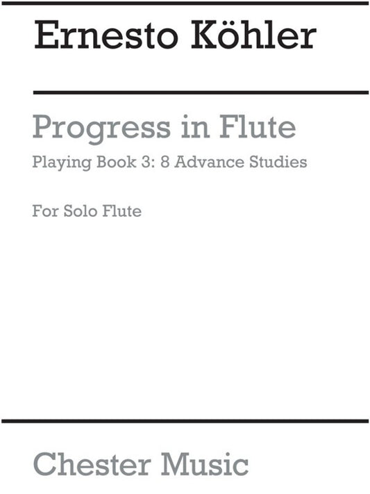 Kohler Progress Flute Studies Op 33 Book 3 (Softcover Book)