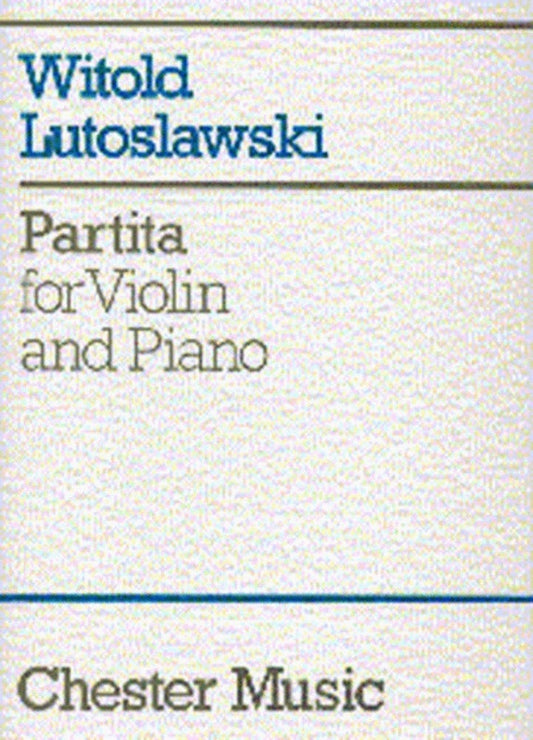 Lutoslawski Partita Violin And Piano (Softcover Book)