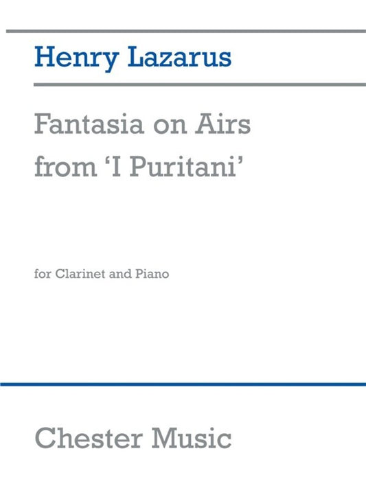 Lazarus Fantasia On Airs Clarinet (Softcover Book)