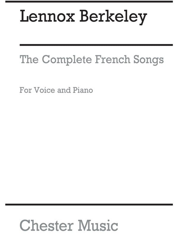 Berkeley Complete French Songs