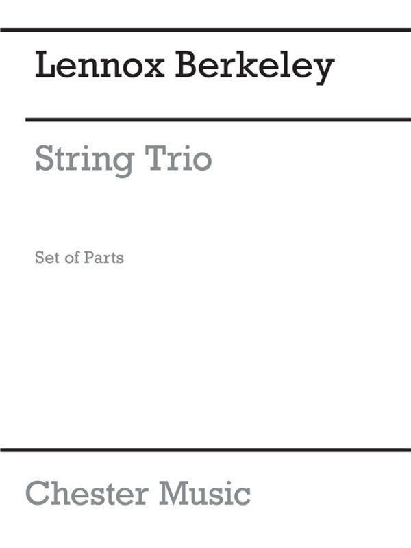 Berkeley String Trio Parts(Arc) (Set Of Parts) Book