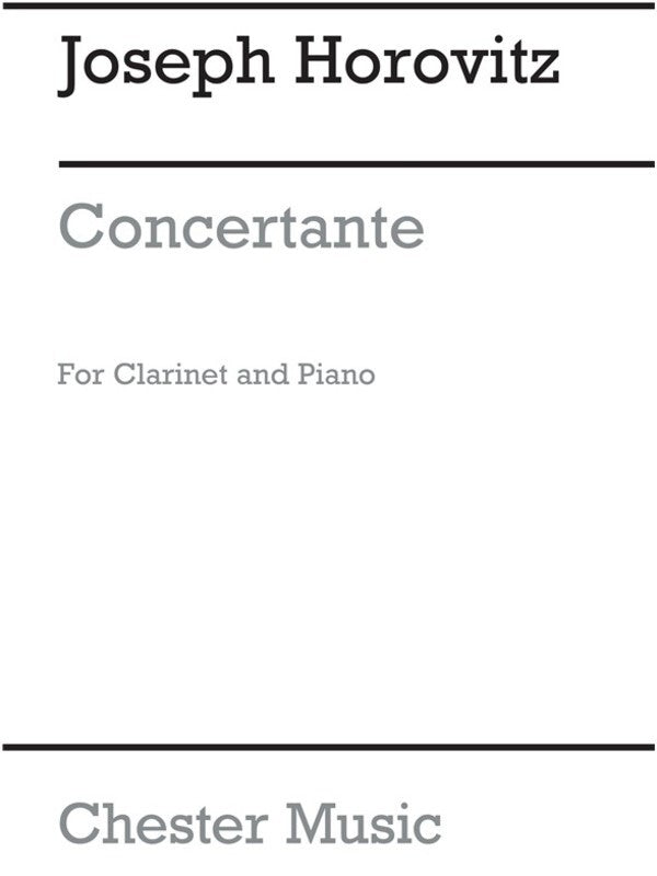 Horovitz Concertante Clarinet/Piano(Ar) (Softcover Book)