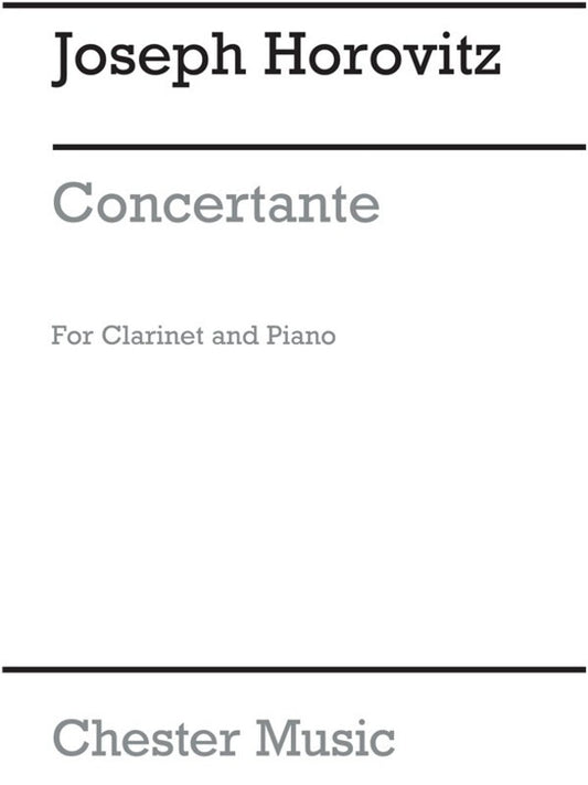 Horovitz Concertante Clarinet/Piano(Ar) (Softcover Book)