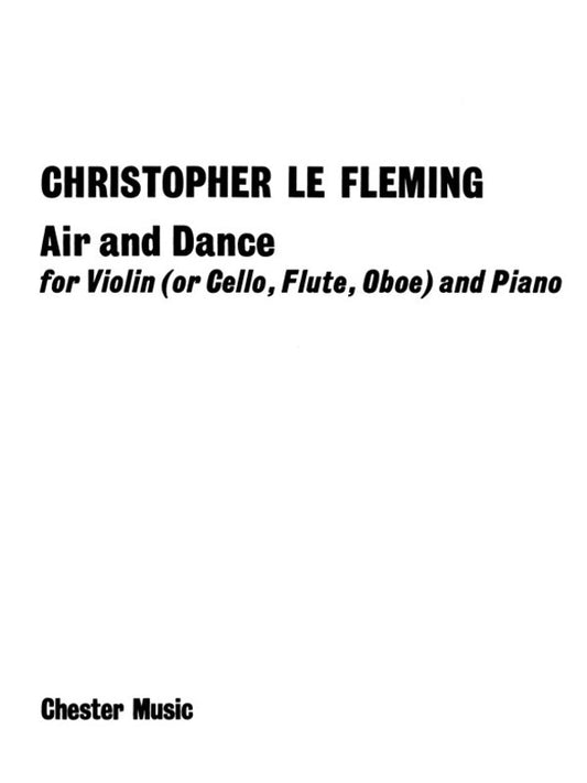 Le Fleming Air And Dance Violin/Ob/Flute/Pfa (Softcover Book)